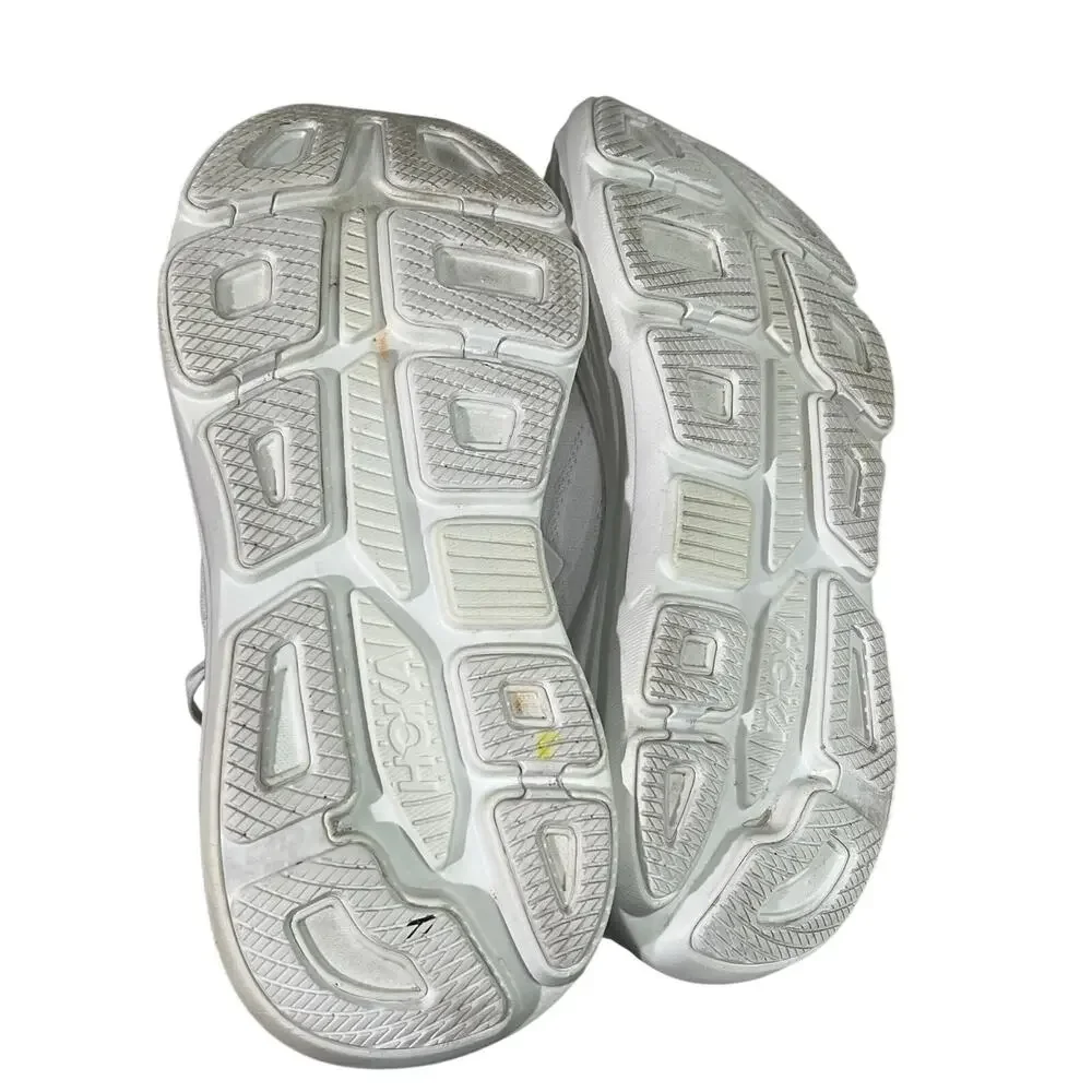 HOKA One One Bondi 9 Women’s 8 B White Running Walking Shoes 1162012 WWH